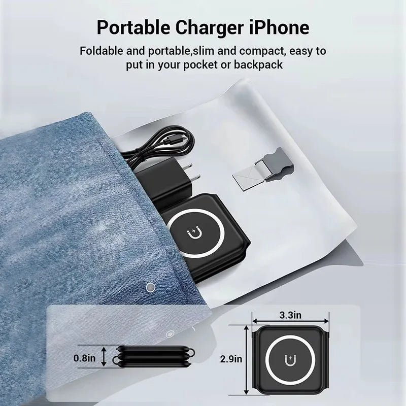 3-in-1 Magnetic Folding Wireless Charger